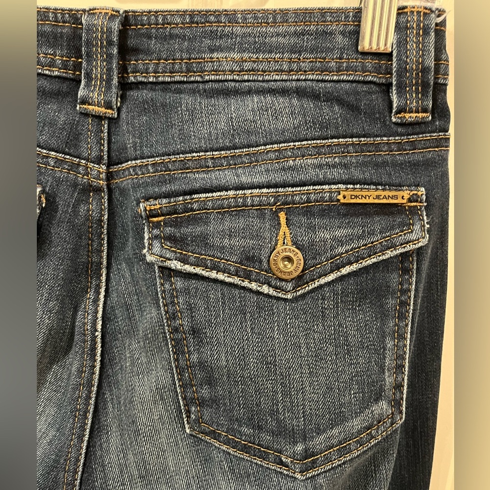DKNY Jeans Blue Straight Leg Size 2 - Picture 6 of 6